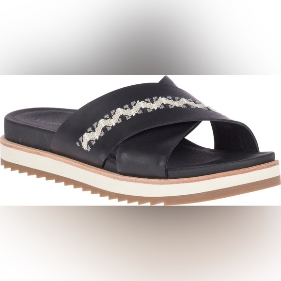 Merrell Juno Crisscross Slide Leather Sandals - Picture 1 of 9